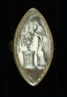 Mourning Ring for William Burnside, 1788. Creator: Unknown