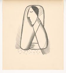 Mourning woman, 1938. Creator: Mikulas Galanda
