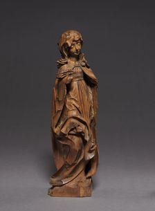 Mourning Virgin from a Crucifixion Group, 1500-1510. Creator: Veit Stoss (German, c. 1445-1533)