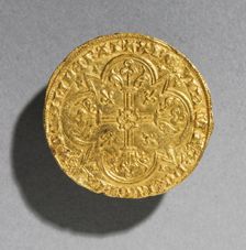 Mouton dOr of King Jean le Bon of France, 1350-1364 (reverse), 1350-1364. Creator: Unknown