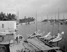 Mouth of the Miami River and Biscayne Bay, Miami, Fla., between 1900 and 1920. Creator: Unknown