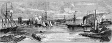 Mouth of the Danube at Sulina 1854. Creator: Unknown
