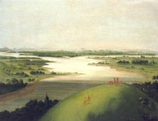 Mouth of the Platte River, 900 Miles above St. Louis, 1832. Creator: George Catlin