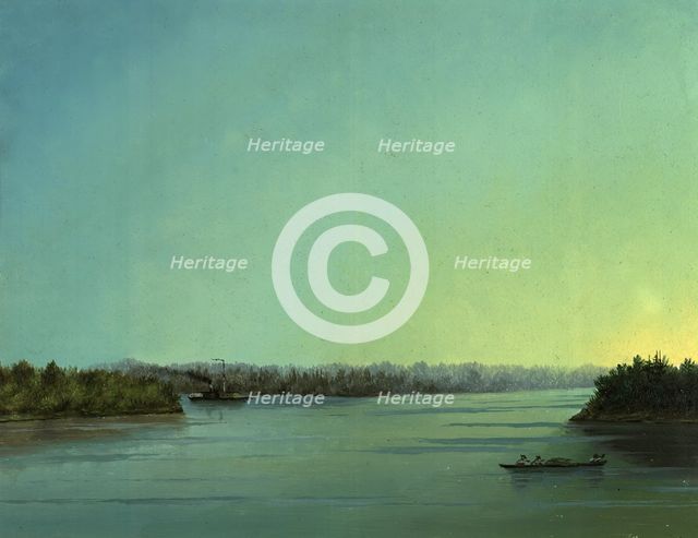 Mouth of the River Tomi, to the Right Towards the East - Ob', 1883. Creator: Pavel Mikhailovich Kosharov.