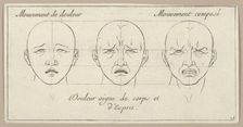 Mouvement de douleur, Douleur aigue de corps et d'Esprit, Mouvement composé (from Car..., 1695-1720. Creator: Sébastien Le Clerc the Younger