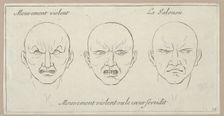 Mouvement Violent, Mouvement violent ou le coeur seroidit, La Jalousie (from Caractèr..., 1695-1720. Creator: Sébastien Le Clerc the Younger