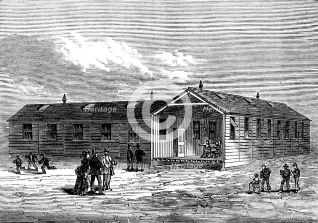 Movable schools for the Liverpool School Board, 1873. Creator: Unknown.