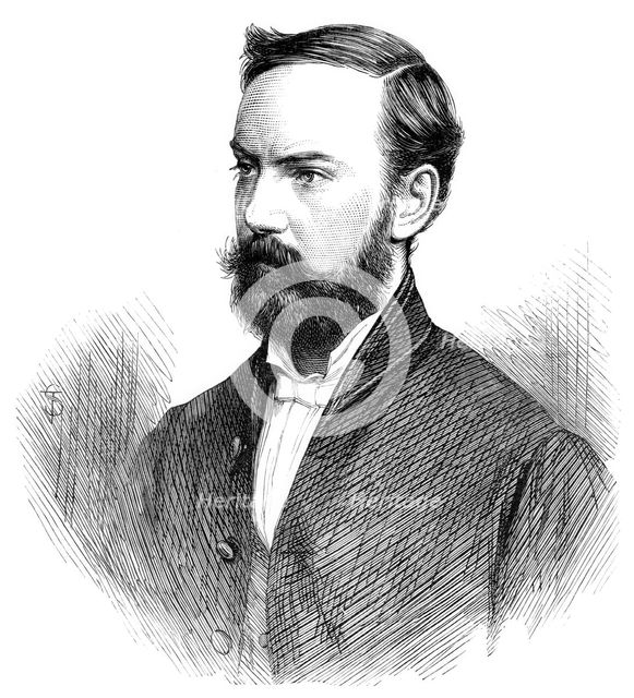 Movers and Seconders of the Address: Sir Charles Dilke, 1870. Creator: Unknown.
