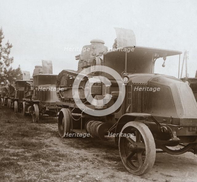 Moving off in the evening, c1914-c1918. Artist: Unknown.