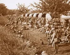 Moving off, road to Foix, France, c1914-c1918