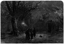 "Moving On": a sketch in St. James's Park by L. Wagner, 1873. Creator: D. Copsey