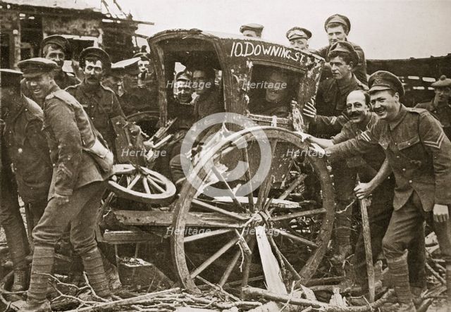 Moving day in a captured village, France, World War I, 1916. Creator: Unknown.
