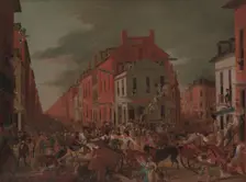 Moving Day (in Little Old New York), ca. 1827. Creator: Unknown