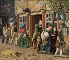 Moving Day Scene, 1831. Creator: Wilhelm Marstrand