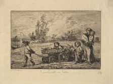 Moving into the Boat, 1861. Creator: Charles Francois Daubigny