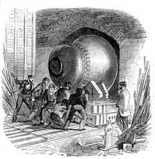 Moving the Great Bell, 1858. Creator: Unknown