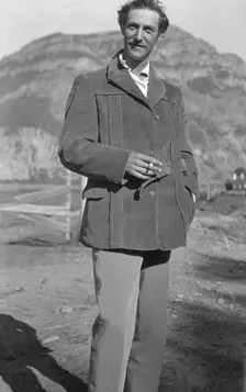Movie set for a western, between 1896 and 1942. Creator: Arnold Genthe