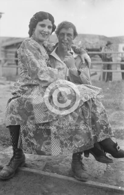 Movie set for a western, between 1896 and 1942. Creator: Arnold Genthe.