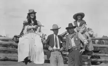 Movie set for a western, between 1896 and 1942. Creator: Arnold Genthe