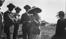 Movie set for a western, between 1896 and 1942. Creator: Arnold Genthe