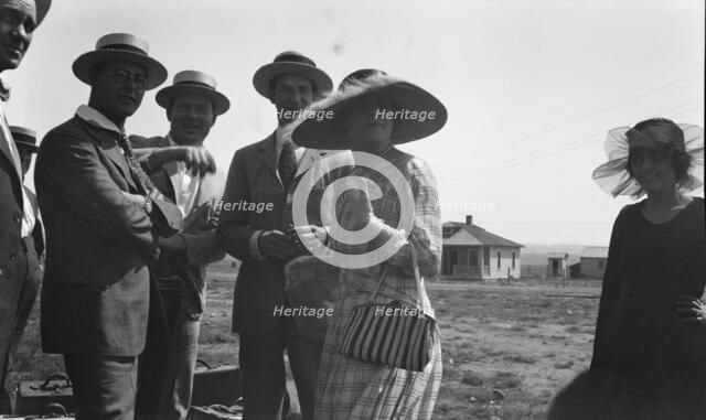 Movie set for a western, between 1896 and 1942. Creator: Arnold Genthe.