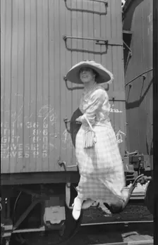 Movie set for a western, between 1896 and 1942. Creator: Arnold Genthe