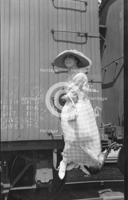 Movie set for a western, between 1896 and 1942. Creator: Arnold Genthe.