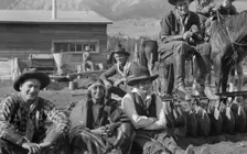 Movie set for a western, between 1896 and 1942. Creator: Arnold Genthe