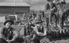 Movie set for a western, between 1896 and 1942. Creator: Arnold Genthe