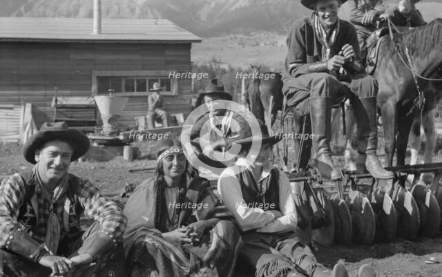Movie set for a western, between 1896 and 1942. Creator: Arnold Genthe.