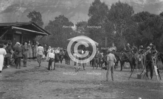 Movie set for a western, between 1896 and 1942. Creator: Arnold Genthe.