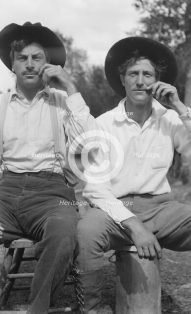 Movie set for a western, between 1896 and 1942. Creator: Arnold Genthe.