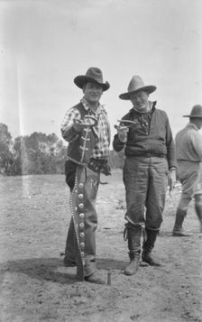 Movie set for a western, between 1896 and 1942. Creator: Arnold Genthe