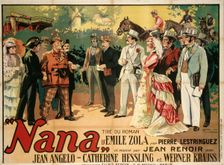 Movie poster Nana by Jean Renoir, 1926. Creator: Florit, François (active 1920s-1930s)