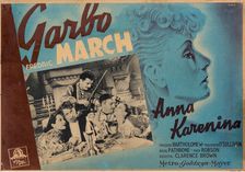 Movie poster "Anna Karenina" by Clarence Brown with Greta Garbo in the title role, 1935. Creator: Panella (active 1930s)