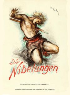 Movie poster Die Nibelungen: Siegfried by Fritz Lang, 1924. Creator: Matejko, Theo (1893-1946)