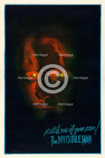 Movie poster "The Invisible Man" by James Whale, 1933. Creator: Schwalm, Gene (active 1930s).