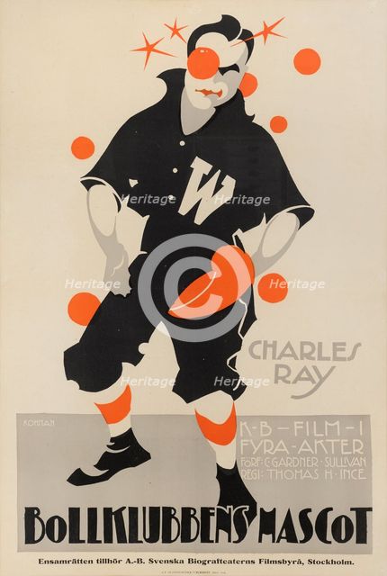 Movie poster "The Pinch Hitter" by Victor Schertzinger, 1919. Creator: Rohman, Eric (1891-1949).