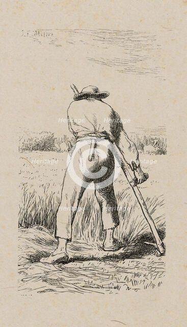 Mower, 1853, after drawing made in 1852. Creator: Jacques-Adrien Lavieille.