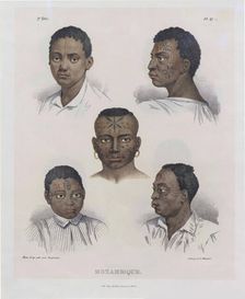 Mozambicans. From "Malerische Reise in Brasilien", 1830-1835. Creator: Rugendas, Johann Moritz (1802-1858)