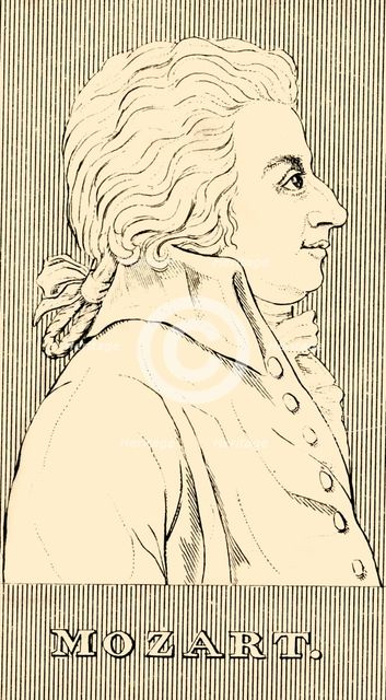 'Mozart', (1756-1791), 1830. Creator: Unknown.