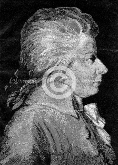 Mozart at the age of 30 years, 1906.