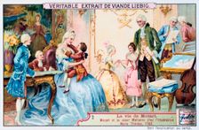 Mozart at the age of seven in front of Empress Maria Theresa, 1763. (1906). Artist: Anon