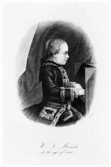Mozart as a child, c1763