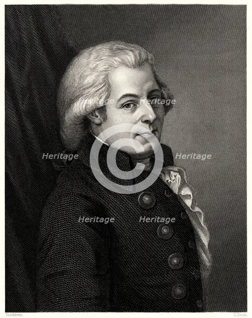 'Mozart', c1777, (19th century). Creator: C Cook.