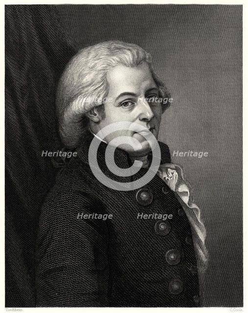 'Mozart', c1777, (19th century). Creator: C Cook.