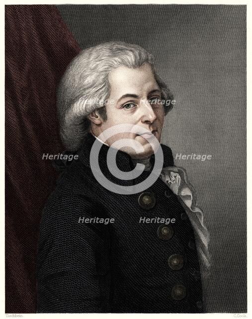 'Mozart', c1777, (19th century).  Creator: C Cook.