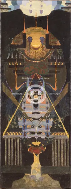 Mozart. Requiem, before 1923. Artist: Varypaeva, Nina Alexandrovna (aktive 1920s)