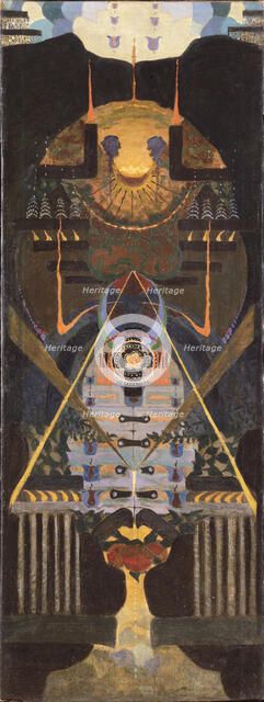 Mozart. Requiem, before 1923. Artist: Varypaeva, Nina Alexandrovna (aktive 1920s)