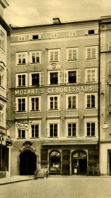 Mozart's birthplace, Salzburg, Austria, c1935. Creator: Unknown